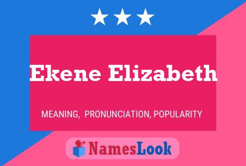 Affiche de nom Ekene Elizabeth