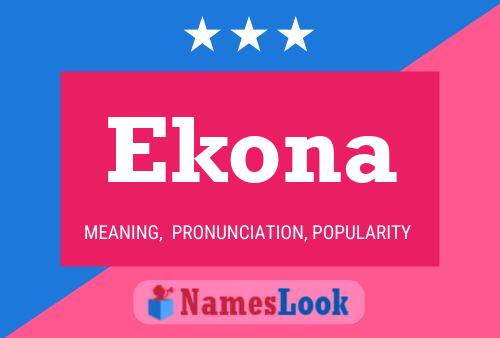 Affiche de nom Ekona