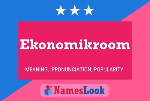 Affiche de nom Ekonomikroom