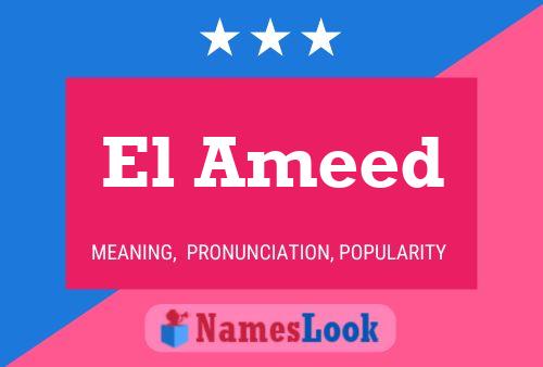 Affiche de nom El Ameed