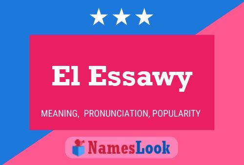 Affiche de nom El Essawy