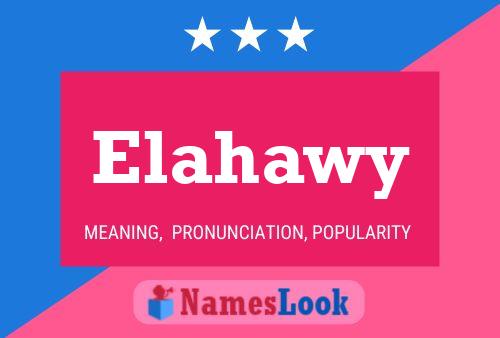 Affiche de nom Elahawy