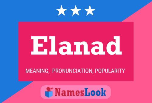 Affiche de nom Elanad