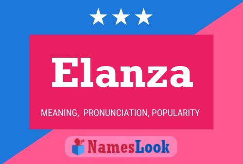 Affiche de nom Elanza