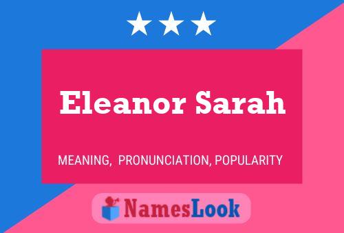 Affiche de nom Eleanor Sarah