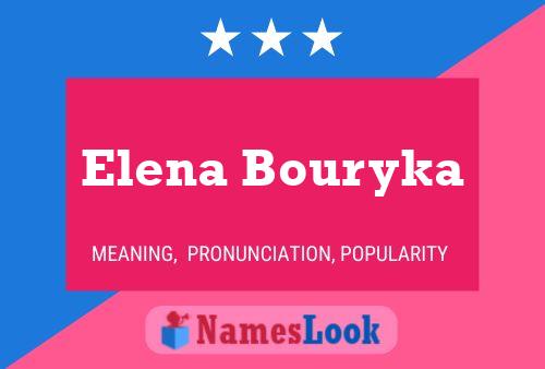 Affiche de nom Elena Bouryka