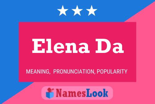 Affiche de nom Elena Da