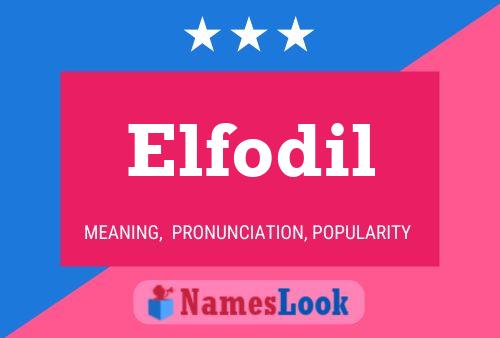 Affiche de nom Elfodil