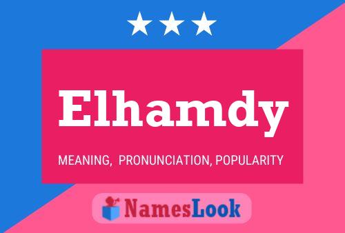 Affiche de nom Elhamdy