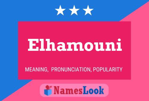 Affiche de nom Elhamouni