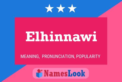 Affiche de nom Elhinnawi