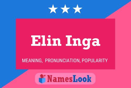 Affiche de nom Elin Inga