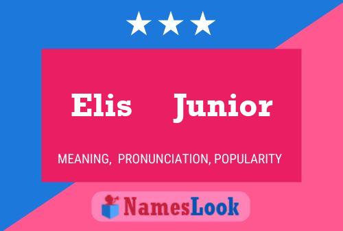 Affiche de nom Elis     Junior