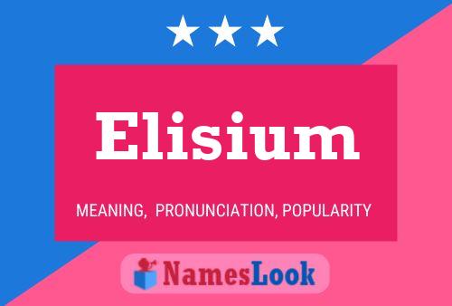 Affiche de nom Elisium