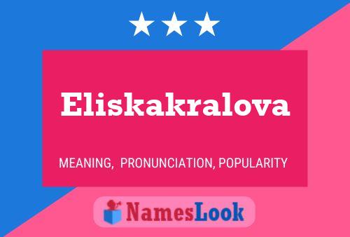 Affiche de nom Eliskakralova