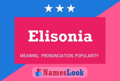 Affiche de nom Elisonia