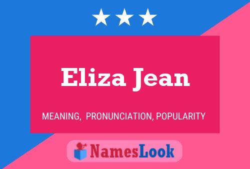 Affiche de nom Eliza Jean