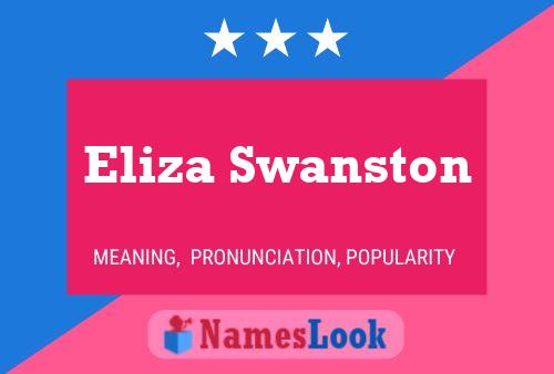 Affiche de nom Eliza Swanston