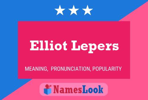 Affiche de nom Elliot Lepers