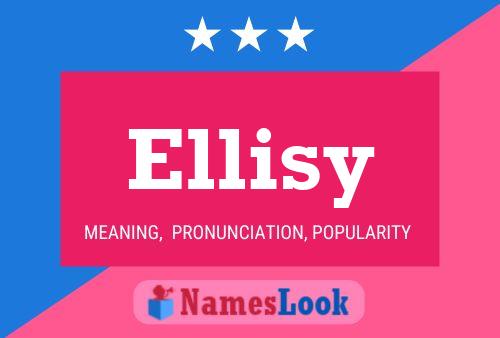 Affiche de nom Ellisy