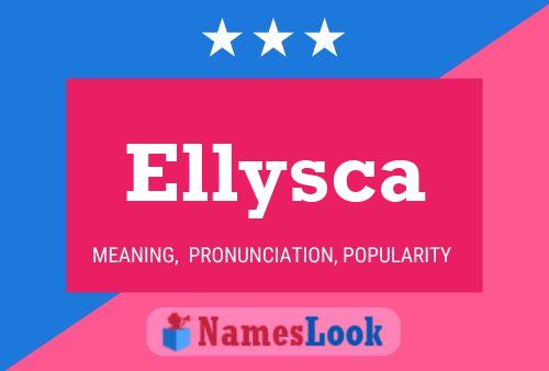 Affiche de nom Ellysca