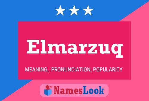 Affiche de nom Elmarzuq