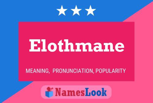 Affiche de nom Elothmane