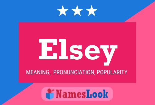 Affiche de nom Elsey