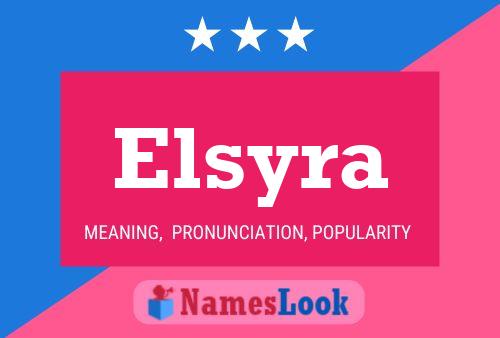 Affiche de nom Elsyra