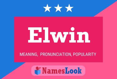 Affiche de nom Elwin