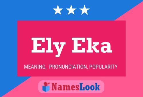 Affiche de nom Ely Eka