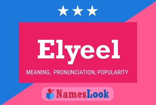 Affiche de nom Elyeel