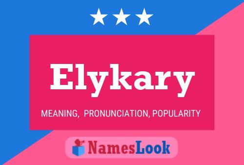 Affiche de nom Elykary