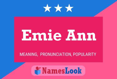 Affiche de nom Emie Ann