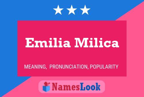 Affiche de nom Emilia Milica