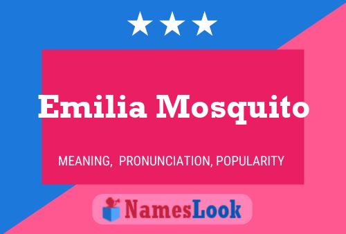 Affiche de nom Emilia Mosquito