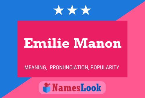 Affiche de nom Emilie Manon