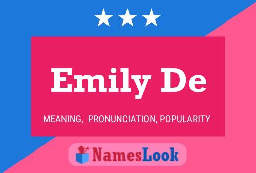 Affiche de nom Emily De