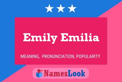 Affiche de nom Emily Emilia