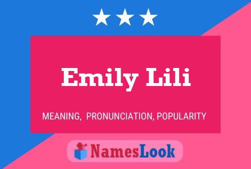 Affiche de nom Emily Lili