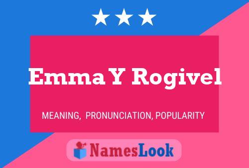 Affiche de nom Emma Y Rogivel