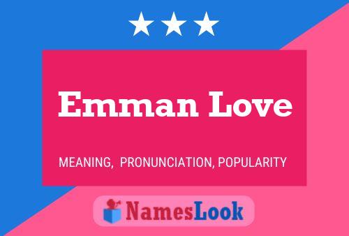 Affiche de nom Emman Love