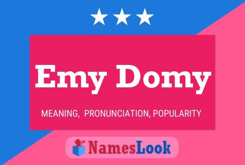 Affiche de nom Emy Domy