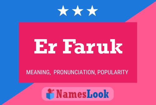 Affiche de nom Er Faruk