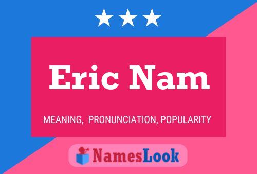 Affiche de nom Eric Nam