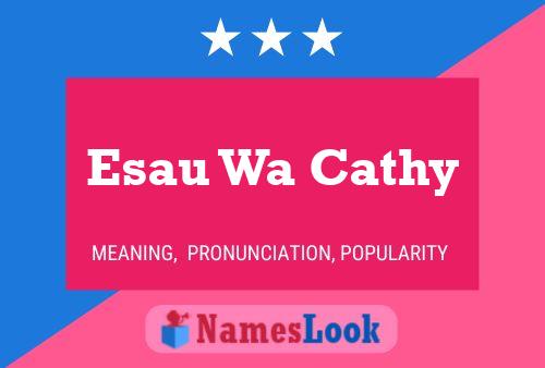 Affiche de nom Esau Wa Cathy