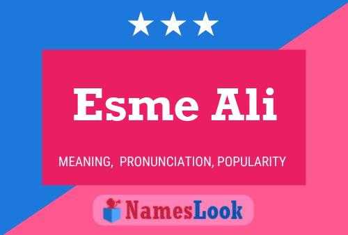 Affiche de nom Esme Ali