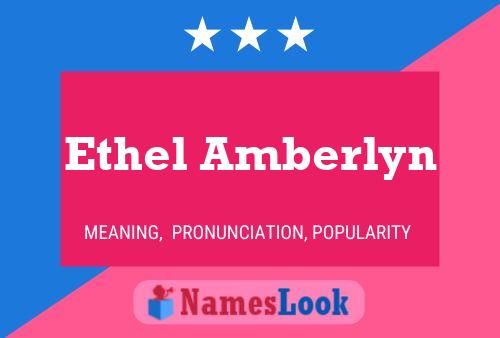 Affiche de nom Ethel Amberlyn