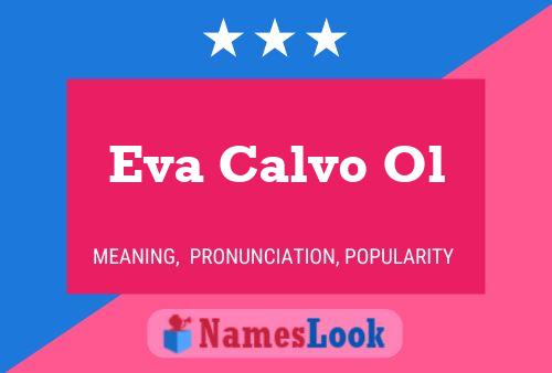 Affiche de nom Eva Calvo Ol