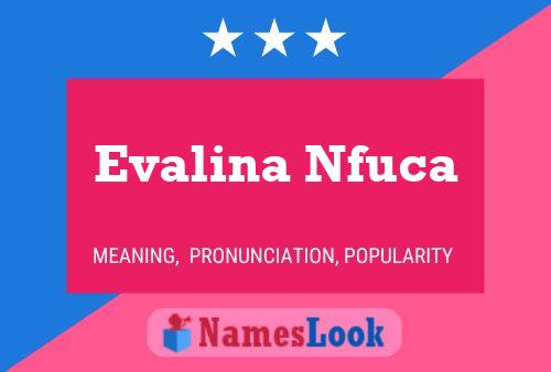 Affiche de nom Evalina Nfuca